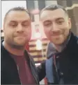  ??  ?? Ross Jones with singer-songwriter Sam Smith at the Brit Awards
