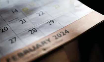  ?? ?? February has an extra day this year – will you earn extra pay? Photograph: Gregory Bull/AP