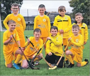  ??  ?? Inveraray shinty team after defeating Kyle and Strachur 1-0 in the first primary schools’ Mòd shinty tournament.