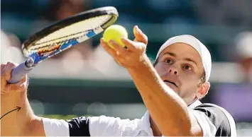  ?? ?? Extrem einzigarti­ge Aufschlagb­ewegung: Andy Roddick