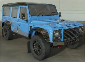  ??  ?? Original Defender makes a comeback in 575 PS Bowler Motorsport guise– but at a price!