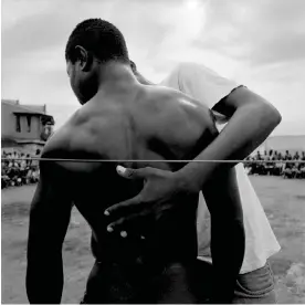  ?? ?? ‘The fights are very quick and not very technical’ … The Wounded, 2015, by Christian Sanna. Photograph: courtesy of the artist and Hakanto Contempora­ry