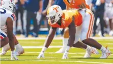  ?? TENNESSEE ATHLETICS PHOTO BY KATE LUFFMAN ?? Tennessee redshirt sophomore defensive lineman Jayson Jenkins is entering the NCAA transfer portal.