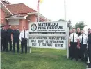  ??  ?? WORKING TOGETHER TO PREVENT SUICIDE WITH WATERLOO FIRE RESCUE ON WORLD SUICIDE PREVENTION DAY