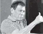  ??  ?? Pres. Rodrigo Duterte