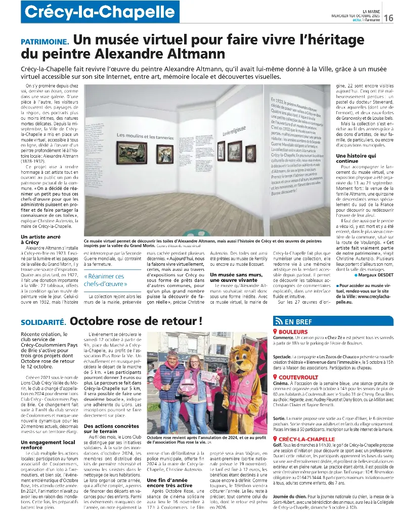 Un musée virtuel pour faire vivre l’héritage du peintre Alexandre ...