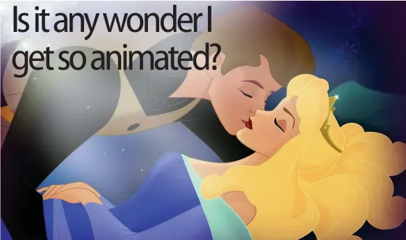  ?? Picture: P Stonier ?? No need to get animated over Sleeping Beauty, says Phil.