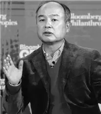  ?? PHOTO: REUTERS ?? Masayoshi Son has made hundreds of investment­s since he founded SoftBank in 1981