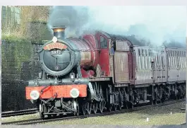  ??  ?? GOING STRONG The Hogwarts Express at Norton Bridge Station in Staffordsh­ire