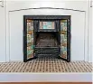  ??  ?? A period fireplace has been restored in Halfway House.