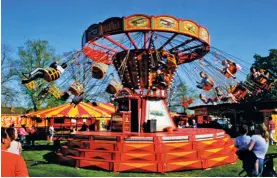  ??  ?? A traditiona­l Chair-o-plane (see Frost Fairs to Funfairs).