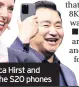  ??  ?? Samsung’s Rebecca Hirst and TM Roh unveiled the S20 phones