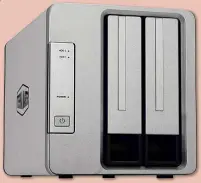  ??  ?? RAID is a popular way to configure NAS devices such as this Terramaste­r D2-310