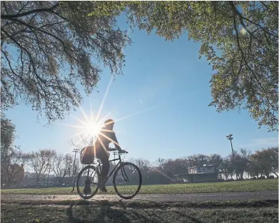  ?? RICK MADONIK TORONTO STAR FILE PHOTO ?? The pandemic has seen an increase in people heading out on two wheels to explore and exercise.