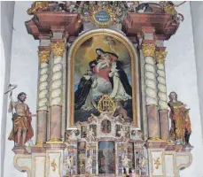  ?? FOTO: RWE ?? Seit 200 Jahren in Brochenzel­l: der dominikani­sche Altar.