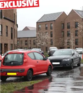  ?? Pictures: Colin Mearns ?? Commuters are parking in the Sighthill developmen­t