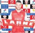  ??  ?? Relishing it: Thomas Stewart is ready to make noise at Larne