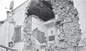  ?? CRISTIANO CHIODI/EPA ?? New technology could help earthquake-prone areas such as this one in central Italy, hit by a quake in October 2016.