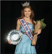  ??  ?? Twin Valley High School freshman Maille McNicholas of Morgantown was recently crowned Miss Jr. High United States 2021.