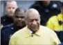  ?? COREY PERRINE – THE ASSOCIATED PRESS ?? Bill Cosby leaves his sexual assault trial at the Montgomery County Courthouse on Monday in Norristown.