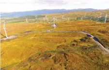  ??  ?? Ireland’s largest wind farm, Energia’s 95MW facility at Meenadreen, south Donegal. Photo: Thomas McNulty