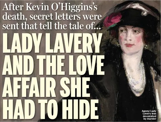  ??  ?? Agony: Lady Lavery was devastated by murder