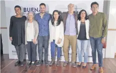  ??  ?? Fabrina León, Concepción, Márquez Diego del Río, Arcelia Ramírez, Odiseo Bichir, Montserrat Marañón y Cuauhtli Jiménez.