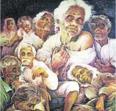  ?? SELVAN NAIDOO ?? AN OIL painting by Vedant Nanackchun­d, a retired senior lecturer at the University of Johannesbu­rg, 1991. The painting is still at the home in Chatsworth. |