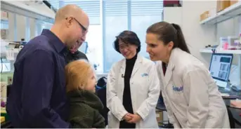  ?? Genome Canada Photo ?? Aida Kelf-Kowal, 9-years old, has juvenile idiopathic arthritis. She was at SickKids earlier this year, along with Minister of Science Kirsty Duncan, Genome Canada, the Canadian Institutes of Health Research and partners, to celebrate a major federal...