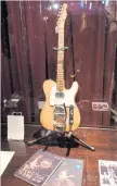  ??  ?? Bob Dylan’s 1965 Fender Telecaster.