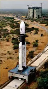  ??  ?? GSLV-Mk III D1 on its way to Launch Pad