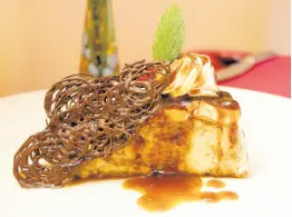  ??  ?? Treat yourself to this decadent tamarind cheesecake.