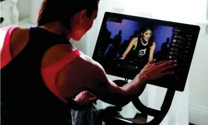  ?? Photograph: Peloton ?? Peloton lets spin class fans work out in a gym or at home using a £2,000 bike.