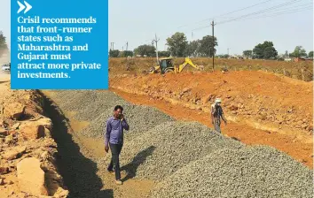  ?? Bloomberg ?? Workers at a road constructi­on site in Bhopal. Power transmissi­on and the highway sector remained the most attractive infrastruc­ture assets for investors in 2019.