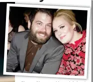  ?? Pictures: EMPICS/POLARIS/EYEVINE ?? Sings of love and loss: Adele at her London Palladium show this month and, inset, with ex-husband Simon Konecki