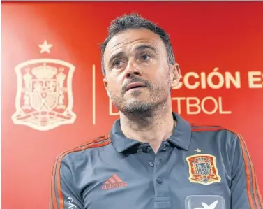  ??  ?? Luis Enrique volverá a dirigir un partido de la Selección el próximo 3 de septiembre.