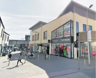  ??  ?? The closure of Topshop/topman in Carmarthen was announced in January.