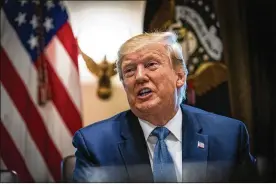  ?? DOUG MILLS / THE NEW YORK TIMES ?? President Donald Trump on Sunday stated in a tweet if lawmakers “hate our country,” they can go back to their “broken and crime-infested” countries.