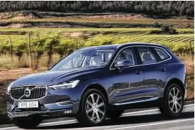  ??  ?? Volvo continues its traditiona­l emphasis on safety, predicting that by 2020 nobody will be killed or severely injured in one of its vehicles. The XC60 has a full complement of features, including a new lane departure mitigation system that will dodge...