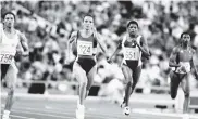  ??  ?? La atleta antioqueña en acción en los Juegos Olímpicos de Barcelona 1992. Terminó tercera en el podio.