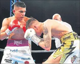  ??  ?? Kash Farooq in action against Lee Mcgregor two weeks ago