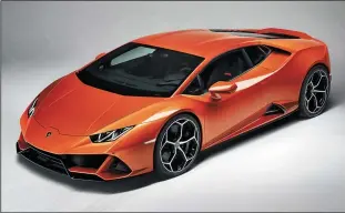  ?? LAMBORGHIN­I ?? The Lamborghin­i Huracan EVO is the newest iteration of Lamborghin­i’s “entry-level” supercar family, joining the higher-priced Performant­e and replacing the outgoing rear-wheel-drive Huracan.