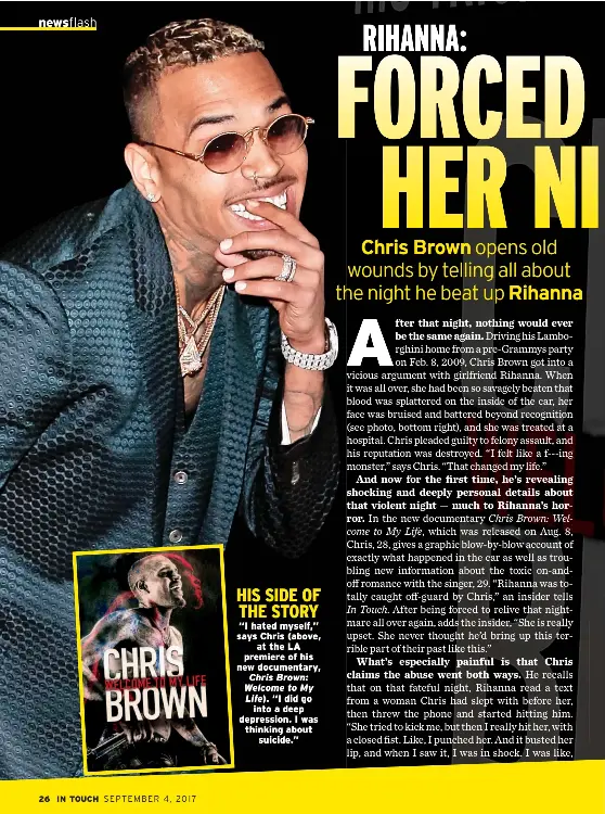 chris brown magazine cover