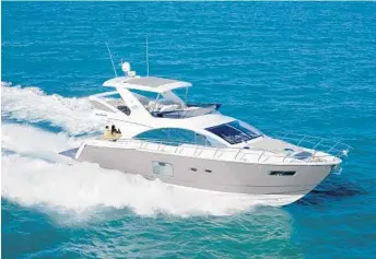  ?? SCHAEFER YACHTS/COURTESY ?? Nautical Ventures will display five boats from Brazilian builder Schaefer Yachts at the Yachts Miami Beach show.