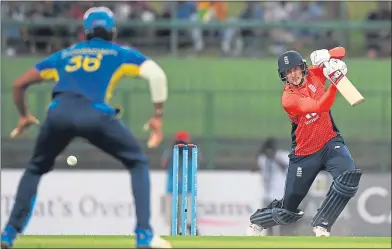  ??  ?? England’s Joe Root in action against Sri Lanka yesterday