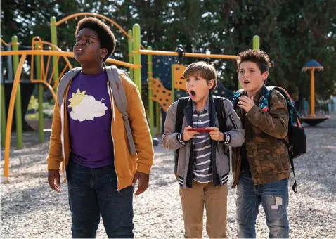  ??  ?? SUCCESS! Taking the top at the box office this weekend was Brady Noon, Jacob Tremblay and Keith L. Williams in ‘Good Boys.’
