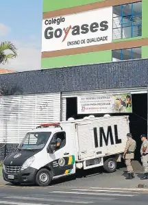  ?? DIDA SAMPAIO/ESTADÃO-20/10/217 ?? Ataque. Jovem abriu fogo contra colegas dentro de sala