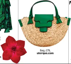  ??  ?? Bag, £79, uterque.com Hair clip, £5.60, accessoriz­e.com