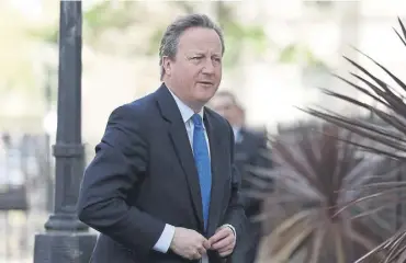  ?? ?? Lord Cameron said he hoped the G7 meeting would result in further ‘co-ordinated sanctions’ against Iran