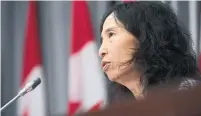  ?? SEAN KILPATRICK THE CANADIAN PRESS ?? Chief public health officer Dr. Theresa Tam said Tuesday the success of a vaccine will depend on getting Canadians to take it.